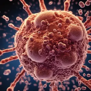 degranulierende Mastzelle bei Histaminintoleranz und Mastzellaktivierungssyndrom